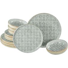 CreaTable Uno Emiliana Grau Geschirrset - Geschirr-Set
