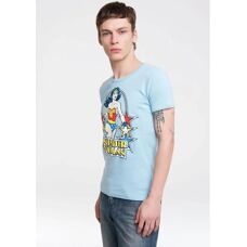 LOGOSHIRT Wonder Woman Blau XXL T-Shirt - Lässiger Stil