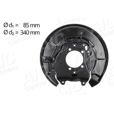 AIC RAV4 II Bremsenscheiben Schutz - Hinterachse Links