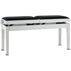 GEWA Piano Bank Deluxe Dubbel mat wit - Pianobank