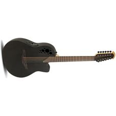 Ovation 2058TX-5-G 12-strenget gitarre - Svart Textured