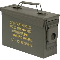 Mil-Tec M19A1 Ammoningslåda - Stål, Olivgrön, Kompakt - Ammokass