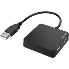 Hama 00200121 USB Hub - 4 Port, Fekete
