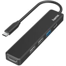 Hama 00200117 Dock per laptop - USB 2.0 Nero
