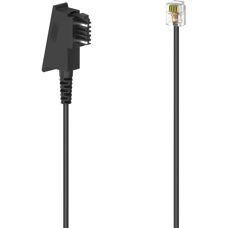 Hama 00201153 Telefonkabel - 10 m - Schwarz