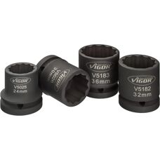 Vigor V5024 Zestaw nasadek udarowych - 24/30/32/36 mm