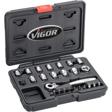 Vigor V5202 Set chei de impact - superplat - 4-14 - 25 unelte