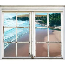 QUEENCE - Strand - Beige - 40x60 cm - Wall Sticker
