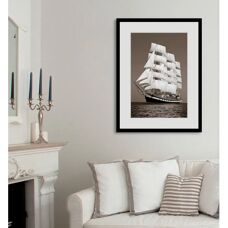 QUEENCE - Pearl - 30x40 cm - Grau - Wall art print