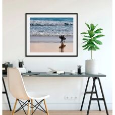 QUEENCE - Sofia - Blau - 50x40 cm - Wandbild print