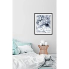 QUEENCE - Tasha - Grau - 50x70 cm - Wandkunstdruck
