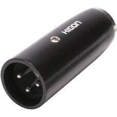 Hicon HI-X3MX3-MM XLR Adapter - Mini XLR Stecker - Schwarz