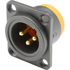 Hicon Nicht-Wasserfester XLR-Stecker - 3-poliger D-Flansch