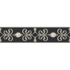 A.S. Creation Jewel Black Border Wallpaper - Wallpaper Border
