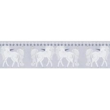 A.S. Création Bordo Unicorno - Cornice per carta da parati