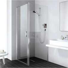 Kermi LIGA Douchewand - Zilver Matglanz, 1200x2000mm