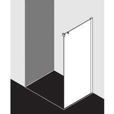 Kermi Nica Duschwand - 90x200cm, Silber, Sicherheitsglas