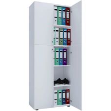 VCM Lona XXL Weiß Aktenschrank mit 4 Fachböden - Aktenschrank