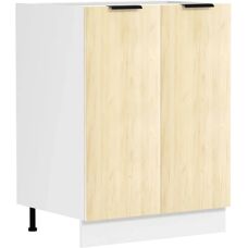 Gabinete de Cocina VCM Fasola - Blanco/Roble Miel - 60cm