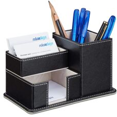 Organizzatore di penne/schede Relaxdays - Nero - Supporto per penne e matite