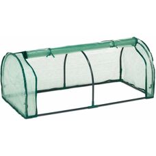 Relaxdays Gewächshaus - Mini Tunnel, 50x128x60cm, PE Abdeckung, Eisenrahmen
