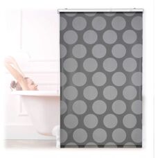 Relaxdays Duschvorhang - Modern, 100x240, Grau - Badezimmerzubehör