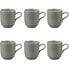 Seltmann Weiden Terra Kopp 40 cl, sett med 6 Pearl Grey