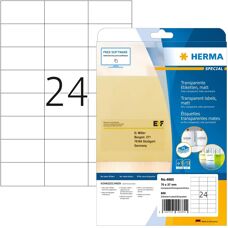 HERMA 4685 Időjárásálló átlátszó A4 címkék - Címkék lapokon