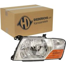 Diederichs Mitsubishi Pajero Forlygte - Krom, H4, Venstre
