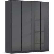 Rauch Monostar Kleiderschrank - 4 Glastüren, 181x54x210 cm