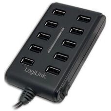 Logilink UA0125 USB 2.0 10-portos Hub és Tápadapter - USB Hub