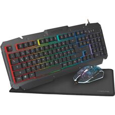 LogiLink ID0185 Clavier Souris Noir - Combo Gaming