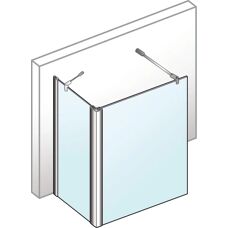 Breuer Entra Duschkabine - Klarglas - Alu Silber Matt - 120x90/200 cm