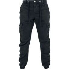 Urban Classics XXL Cargo Teplákové kalhoty Černé