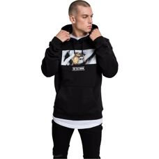 MISTER TEE Sudadera con Capucha XL - Negra, Impresa, Casual