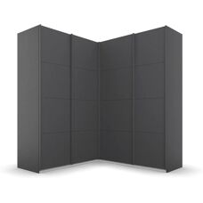 RAUCH Quadra Kleiderschrank - Schiebetüren, 4 St., Grau