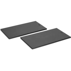 WOLL Cut & Serve, 27x15cm, 2-tlg. Frühstücksset, Schwarz