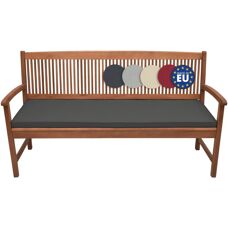 Almohadillas para bancos de jardín Beautissu - Gris grafito - Comodidad y estilo