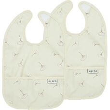 MEYCO Baberos - Arena Suave Ginkgo - Pack de 2