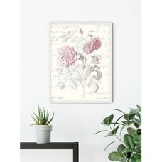 Poster KOMAR Poème Rose - 30x40cm - Rosso - Arte da parete