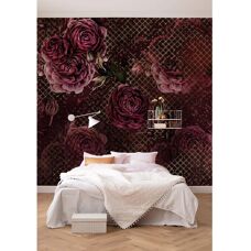 KOMAR Rouge Intense Tapete - Natürliches Muster - 350x280cm