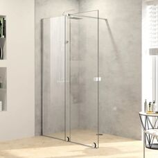 HÜPPE Xtensa pure schuifdeur - Glas, Stabilisatiebalk, 110cm