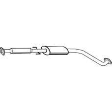 VEGAZ DAS-146 Chevrolet Tussen demper - Uitlaatsilencer