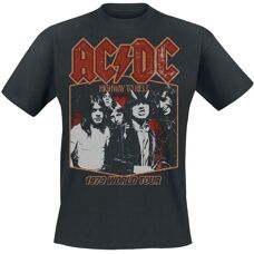 AC/DC Highway To Hell Tour '79 Kortærmet T-shirt - Sort