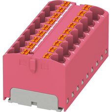 Phoenix Contact PTFIX 18X4 PK - Distribution Block 18p, Pink