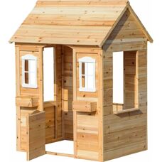 Casa dei giochi in pino naturale DOBAR - Casa per bambini