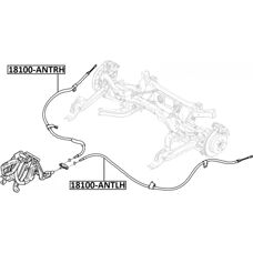 FEBEST 18100-ANTRH - Achter rechts parkeerremkabel OEM