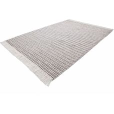 KAYOOM Natura 110 Teppich - Handgewebt Wolle Viskose Beige