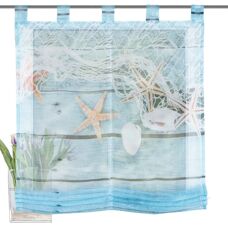 Home WOHNIDEEN Maritim Blau Raffrollo - Raffrollo