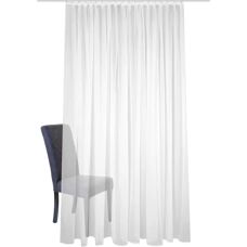 HOME BASICS SABLIO Gardine - 300x245cm, Weiß, Polyester